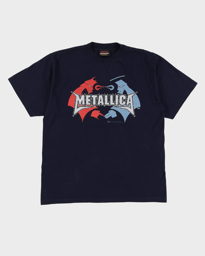 2004 Metallica Navy Graphic Band T-Shirt - M