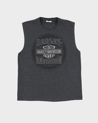 Harley Davidson Grey Graphic Vest - S