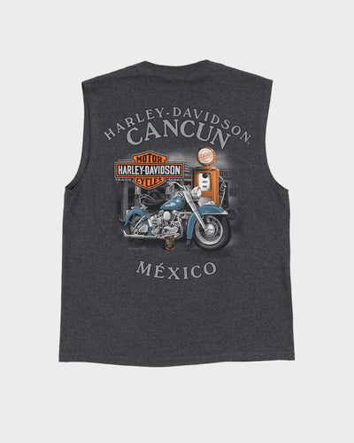 Harley Davidson Grey Graphic Vest - S