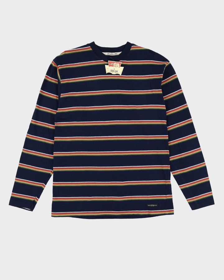 Deadstock With Tags 90s Levi's Navy Striped Long Sleeve T-Shirt - S