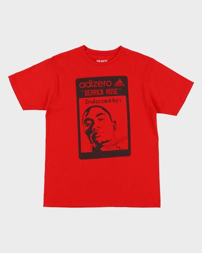 Adizero Derrick Rose Red Graphic T-Shirt - L