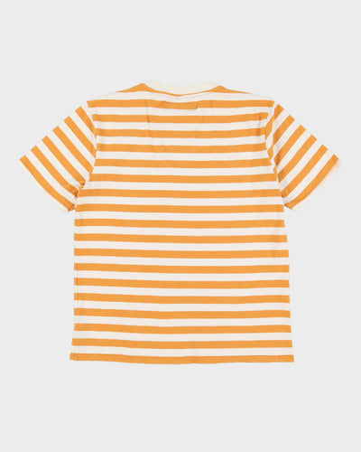 Guess Yellow Striped T-Shirt - L