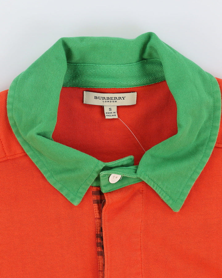 Burberry Orange Rugby Shirt - S