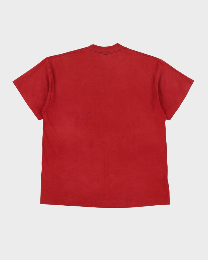 1992 Kentucky Derby Burgundy Single Stitch T-Shirt - L / XL