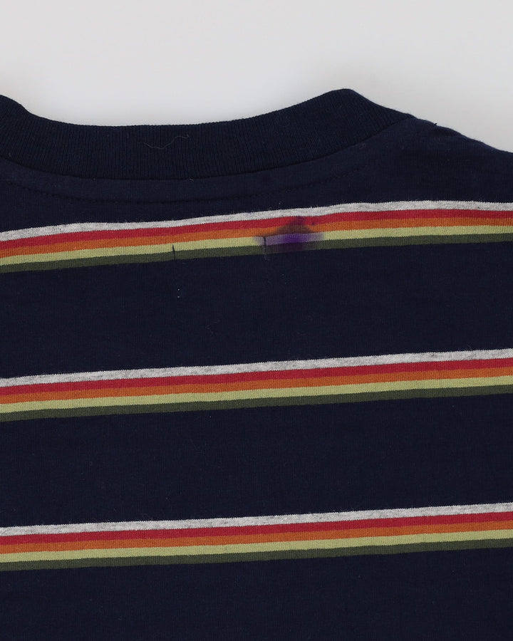 Deadstock With Tags 90s Levi's Navy Striped Long Sleeve T-Shirt - M
