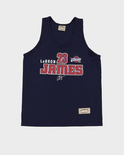 00s LeBron James #23 Cleveland Cavaliers Hardwood Classic Vest - L