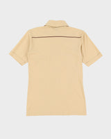 Vintage 80s Beige Polo Shirt - XS