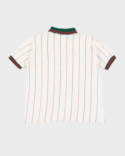 Vintage 90s Bootleg Gucci White Polo Shirt - M