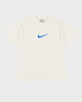 00s Nike White Graphic Swoosh T-Shirt - L