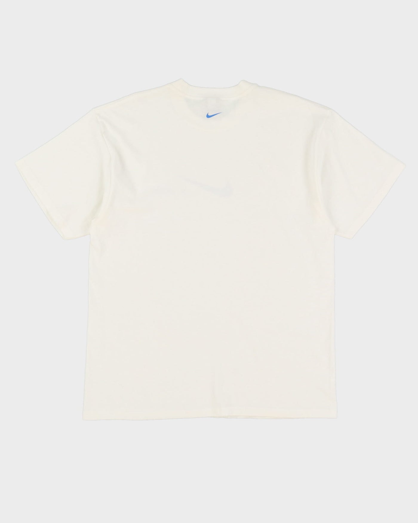 00s Nike White Graphic Swoosh T-Shirt - L