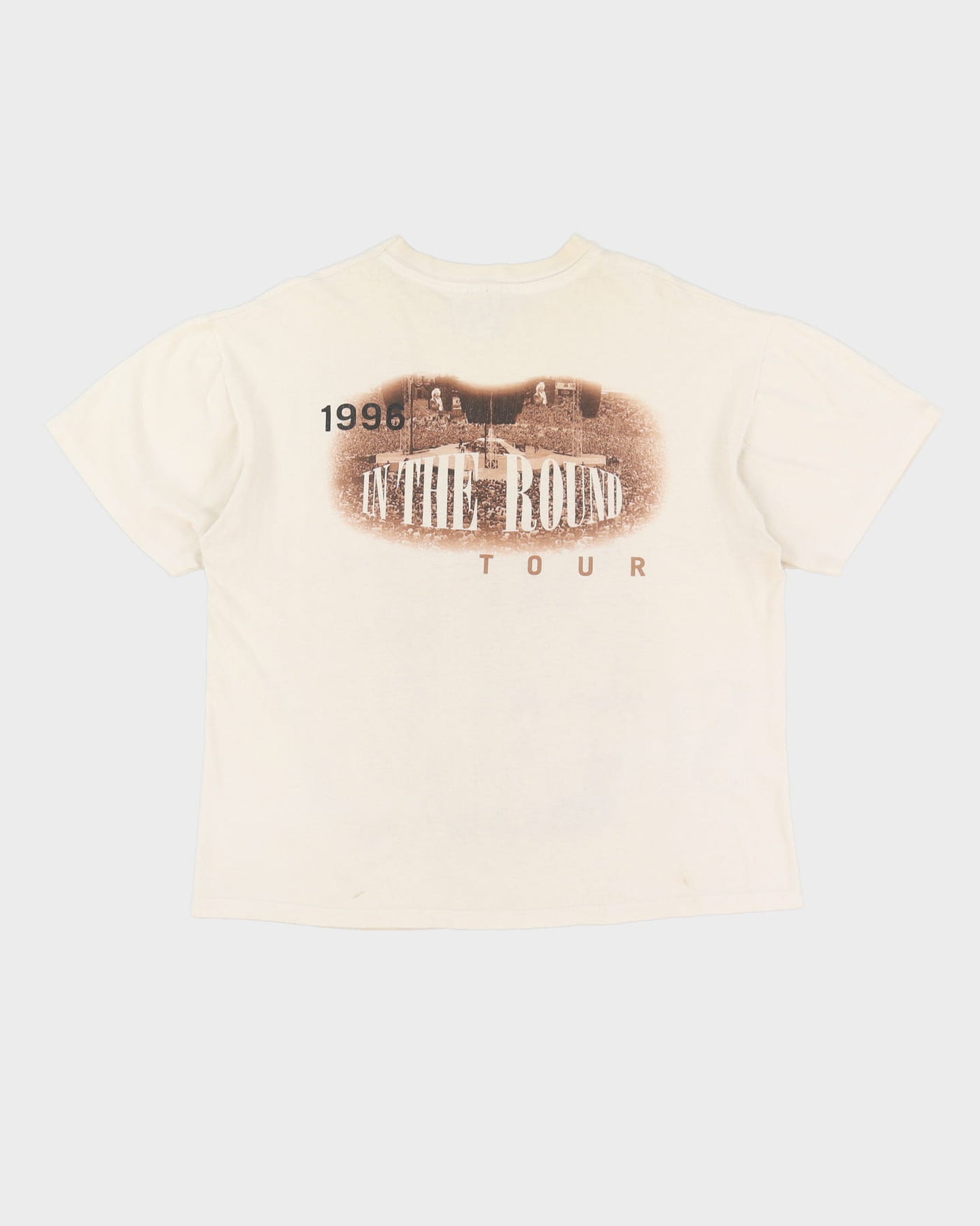 Vintage 1998 Rod Stewart Single Stitch Cream Band T-Shirt - L