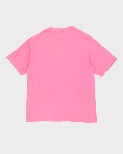Vintage 90s Pink Beachin Graphic T-Shirt - L