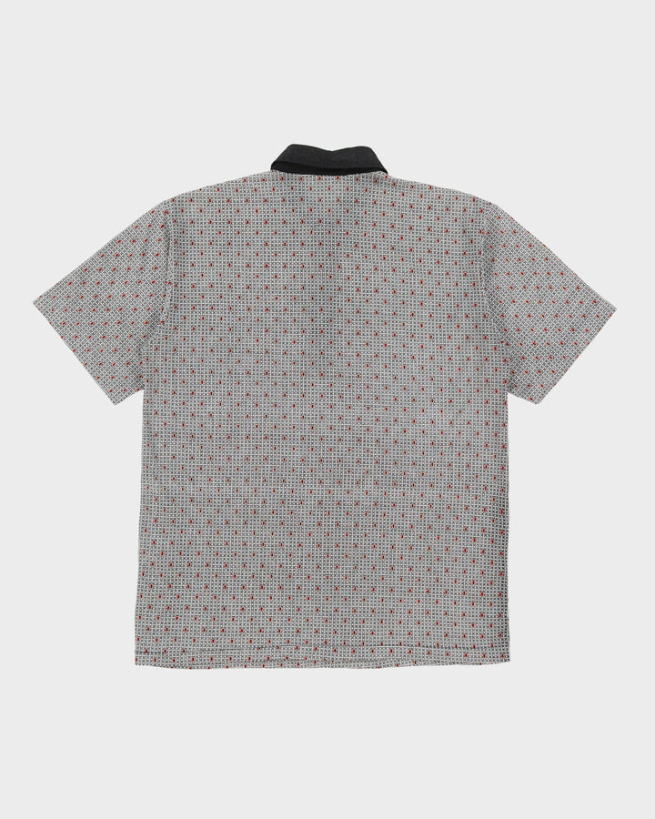 Vintage 70s Dunhill All Over Print Polo Shirt - M / L