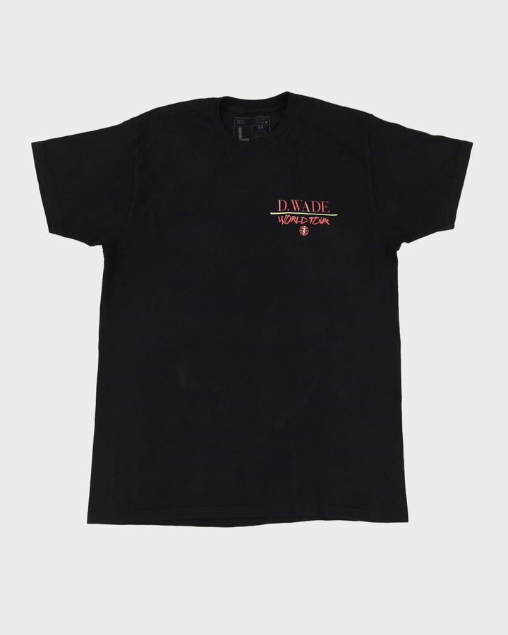 D.Wade World Tour Black Graphic Slim Fit T-Shirt - L
