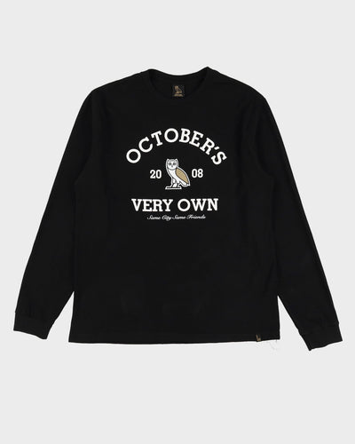 OVO Octobers Very Own Black Long Sleeve T-Shirt - XL