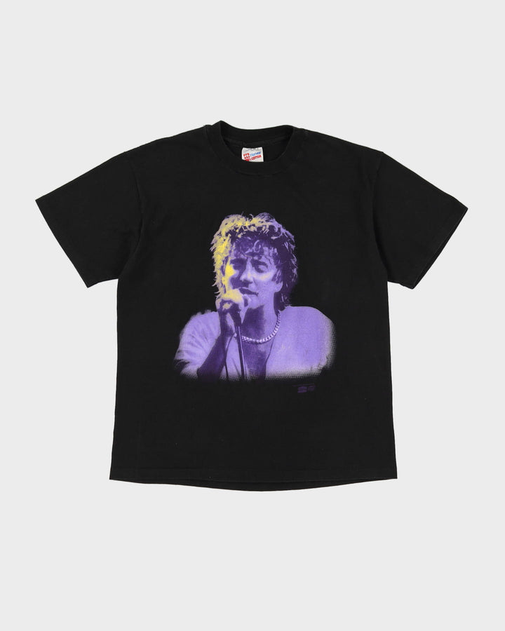 Vintage 1993 Rod Stewart Unplugged Single Stitch Black Band T-Shirt - M