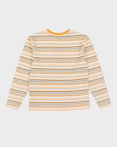 ASAP ROCKY X Guess Orange Striped Long Sleeve T-Shirt - XS