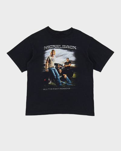 2007 Nickelback "All The Right Reasons" World Tour Black T-shirt - L