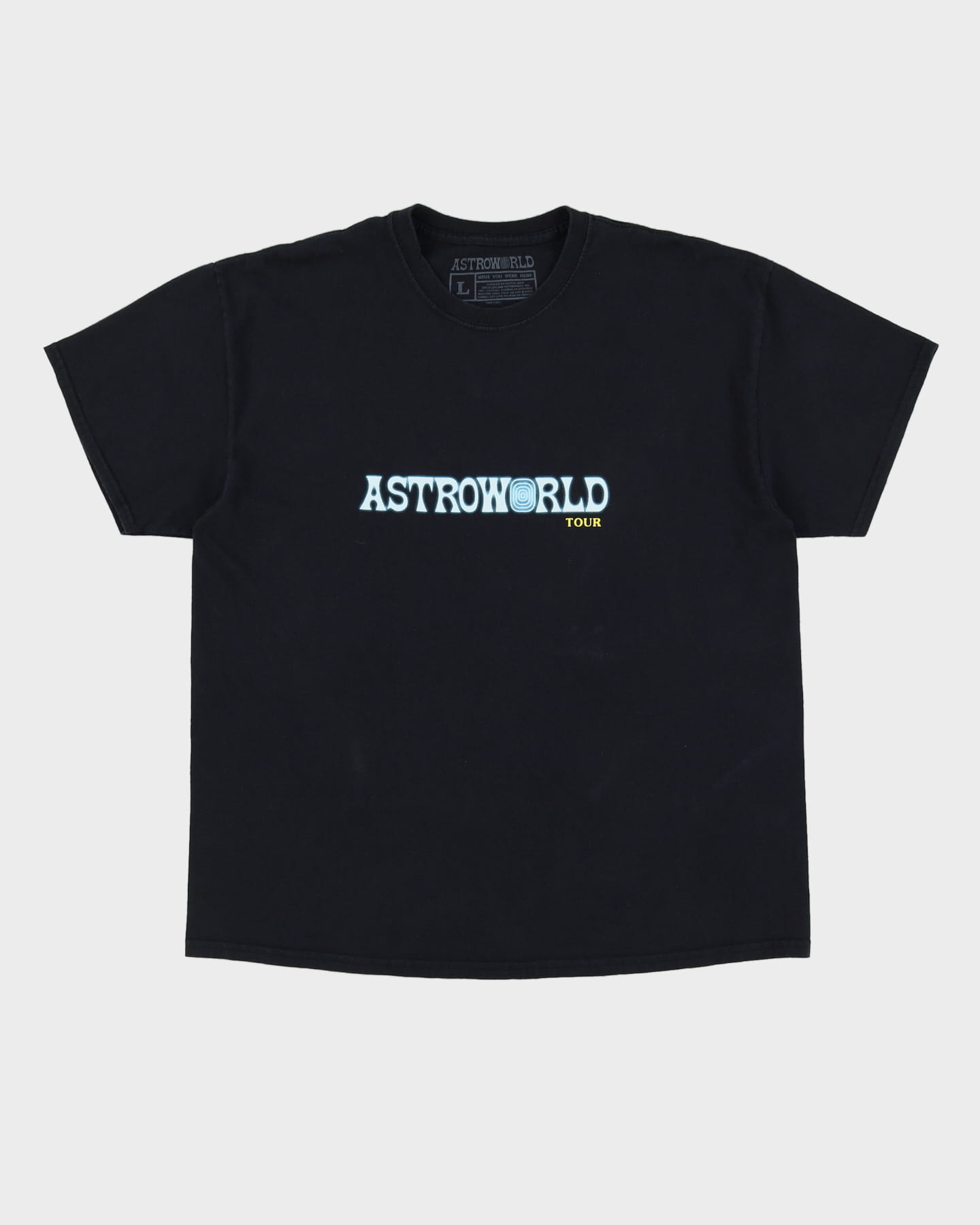 Travis Scott Astroworld Tour 2018 Black Graphic Band T-Shirt - L