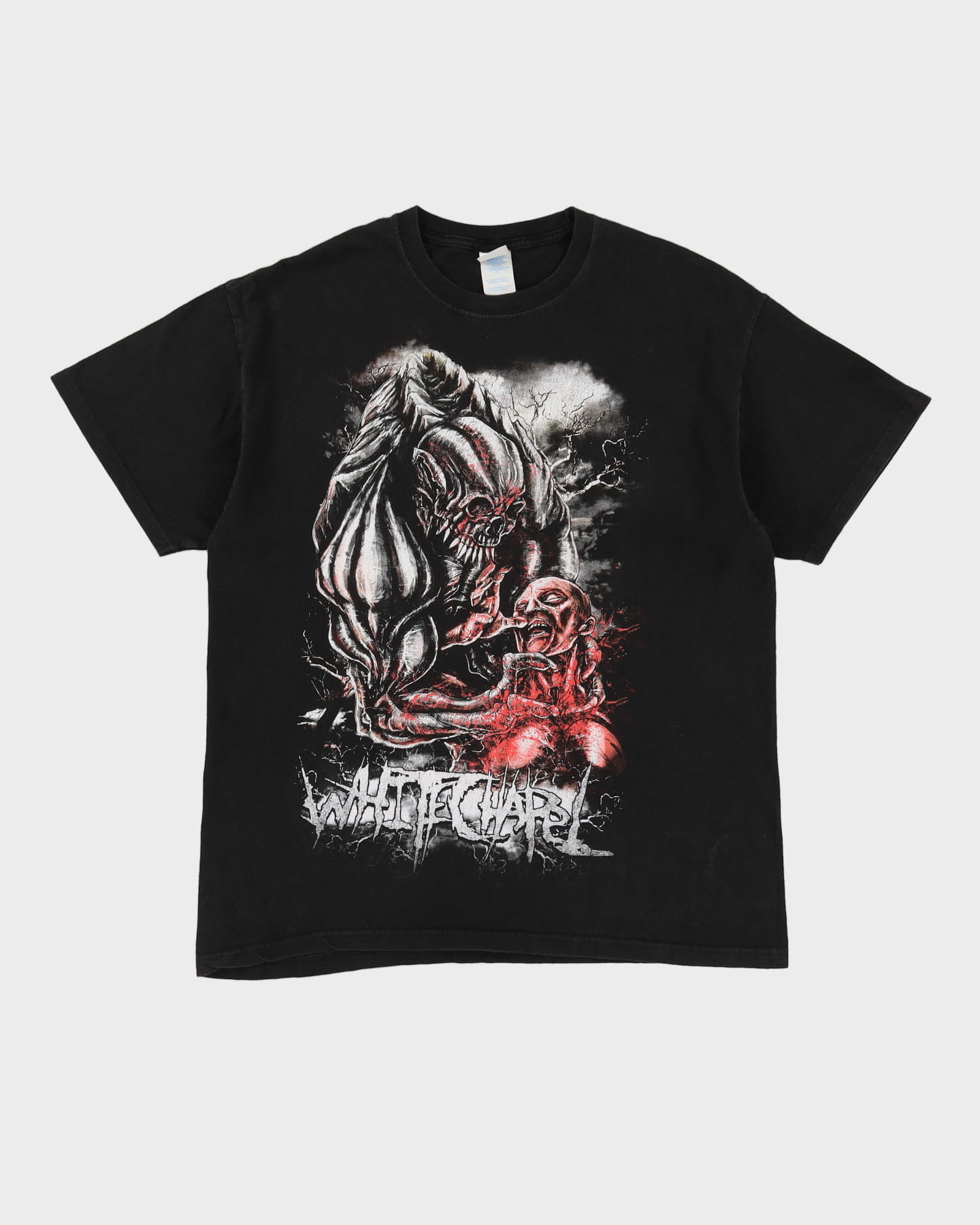 Whitechapel Choke On False Hope Black Graphic Metal Band T-Shirt - L