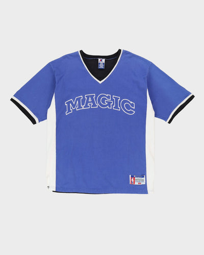 Vintage 90s Orlando Magic Champion Blue Warm Up T-Shirt - L