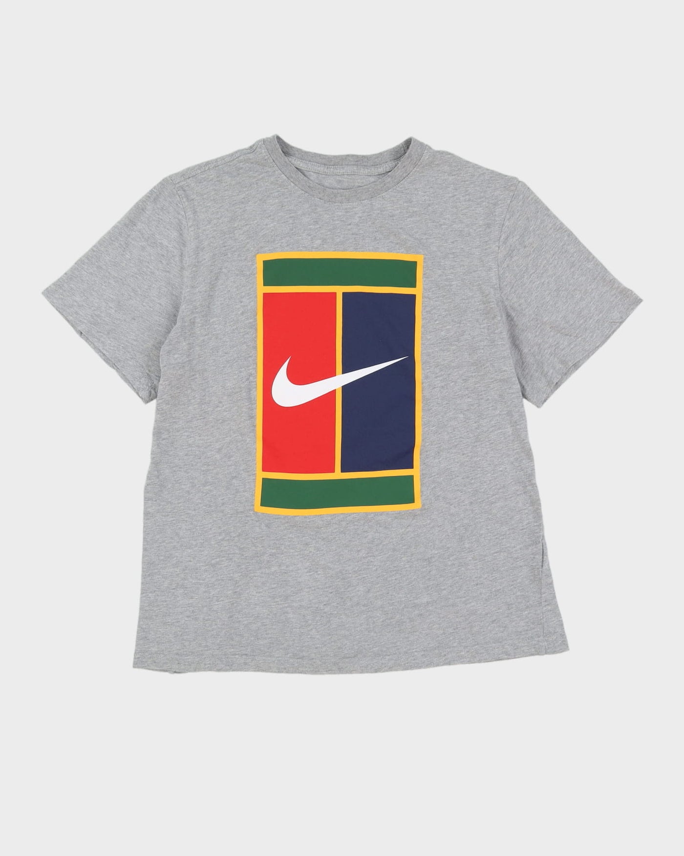 Nike Court Grey Graphic T-Shirt - L