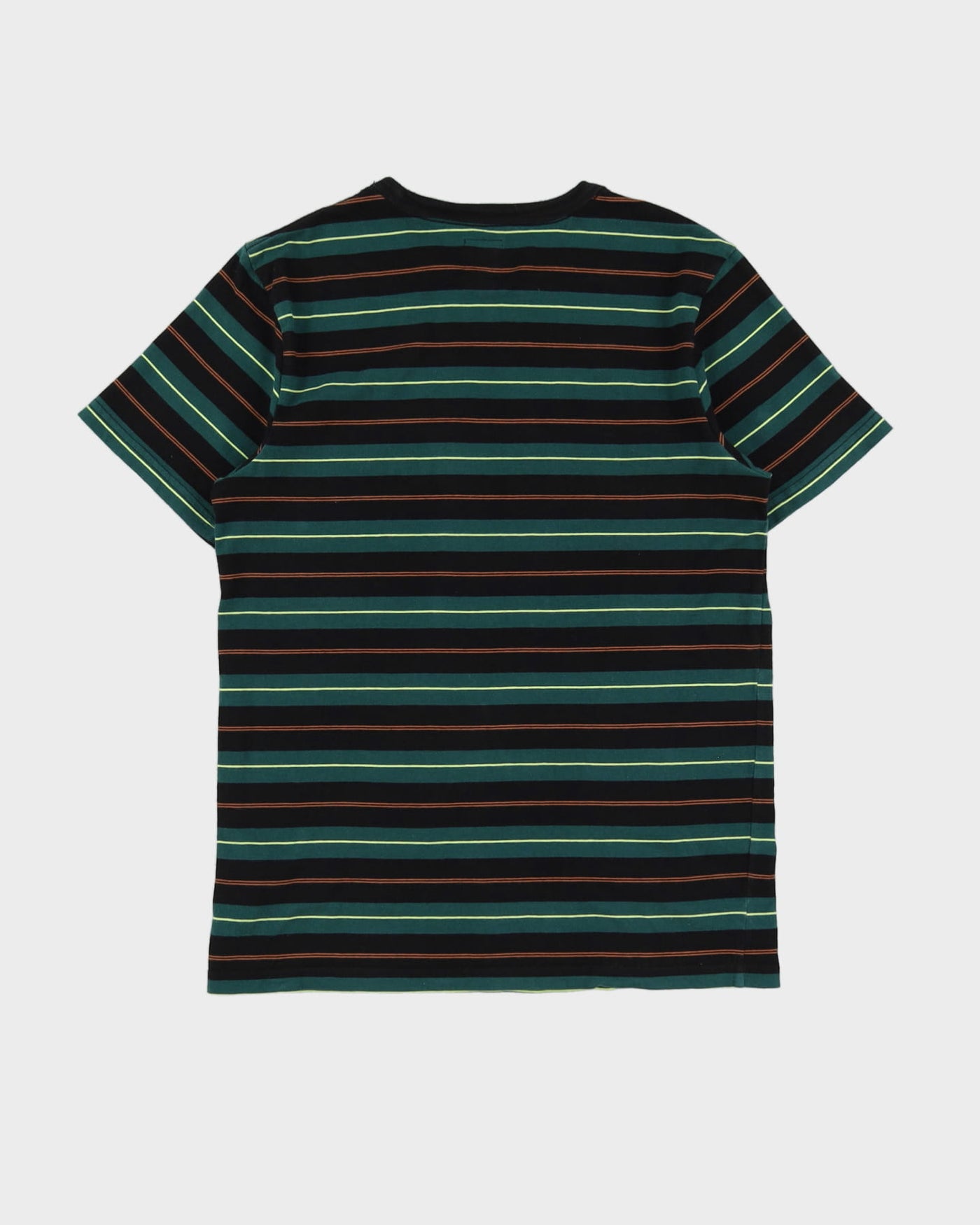 Vans Green Striped Pocket T-Shirt - S