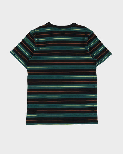Vans Green Striped Pocket T-Shirt - S