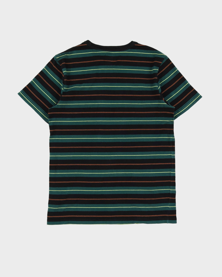 Vans Green Striped Pocket T-Shirt - S
