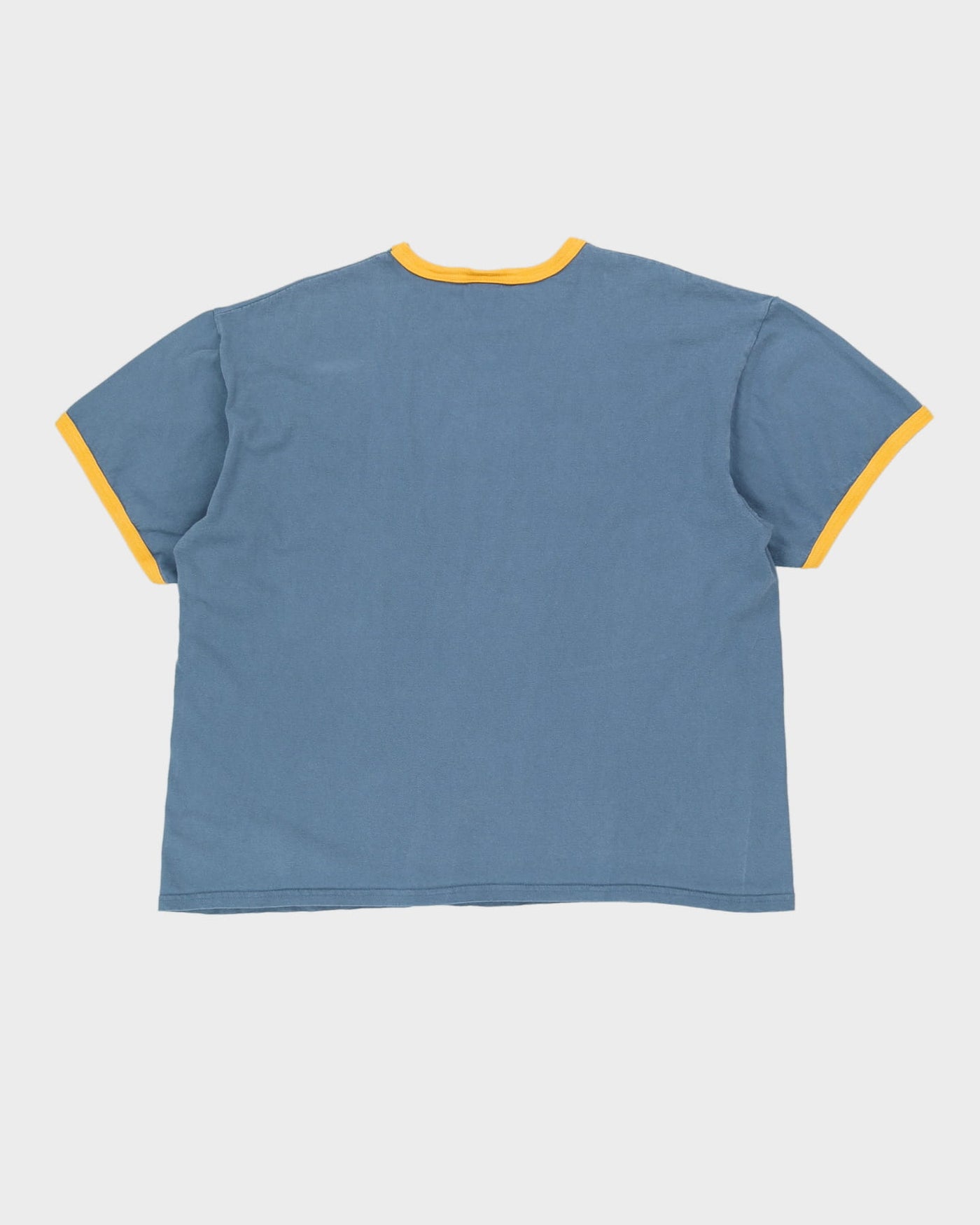 00s Nike Blue / Yellow Ringer T-Shirt - XL