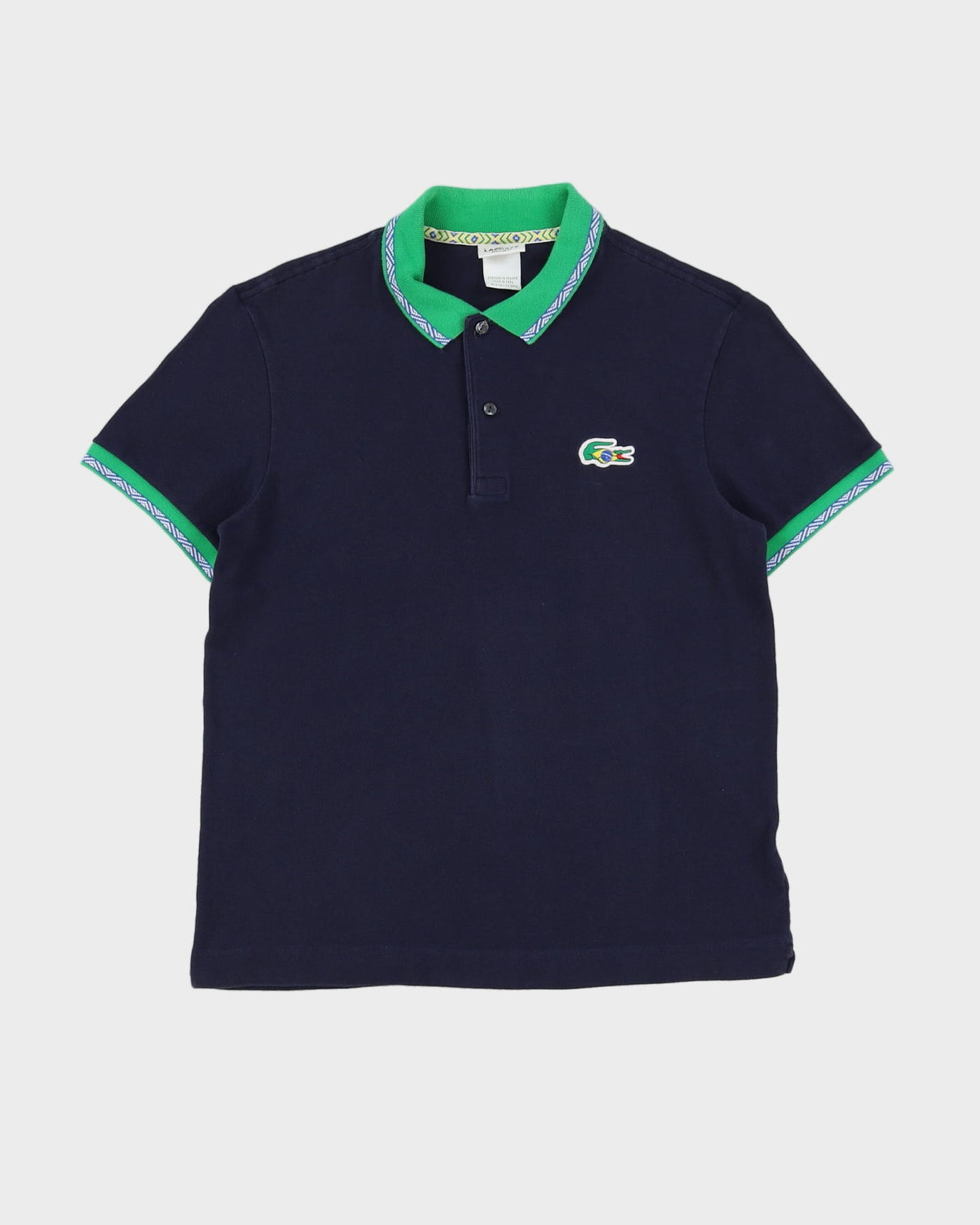 Lacoste Navy Brazil Navy Polo Shirt - M