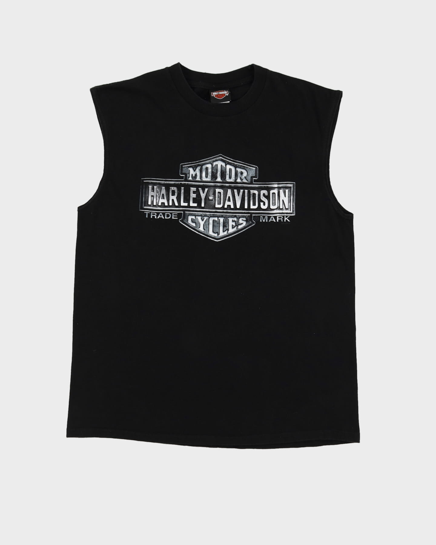 Harley Davidson Black Double Sided Graphic Vest - XL