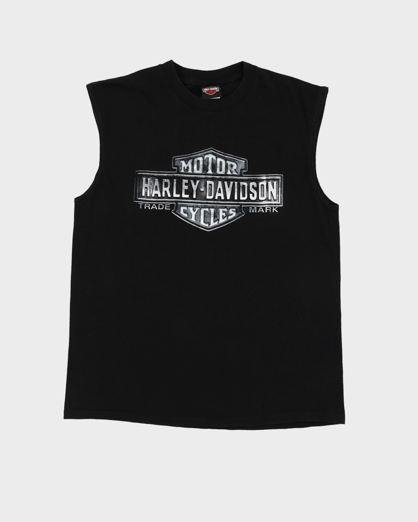 Harley Davidson Black Double Sided Graphic Vest - XL