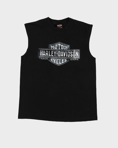 Harley Davidson Black Double Sided Graphic Vest - XL