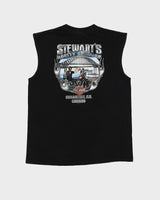 Harley Davidson Black Double Sided Graphic Vest - XL
