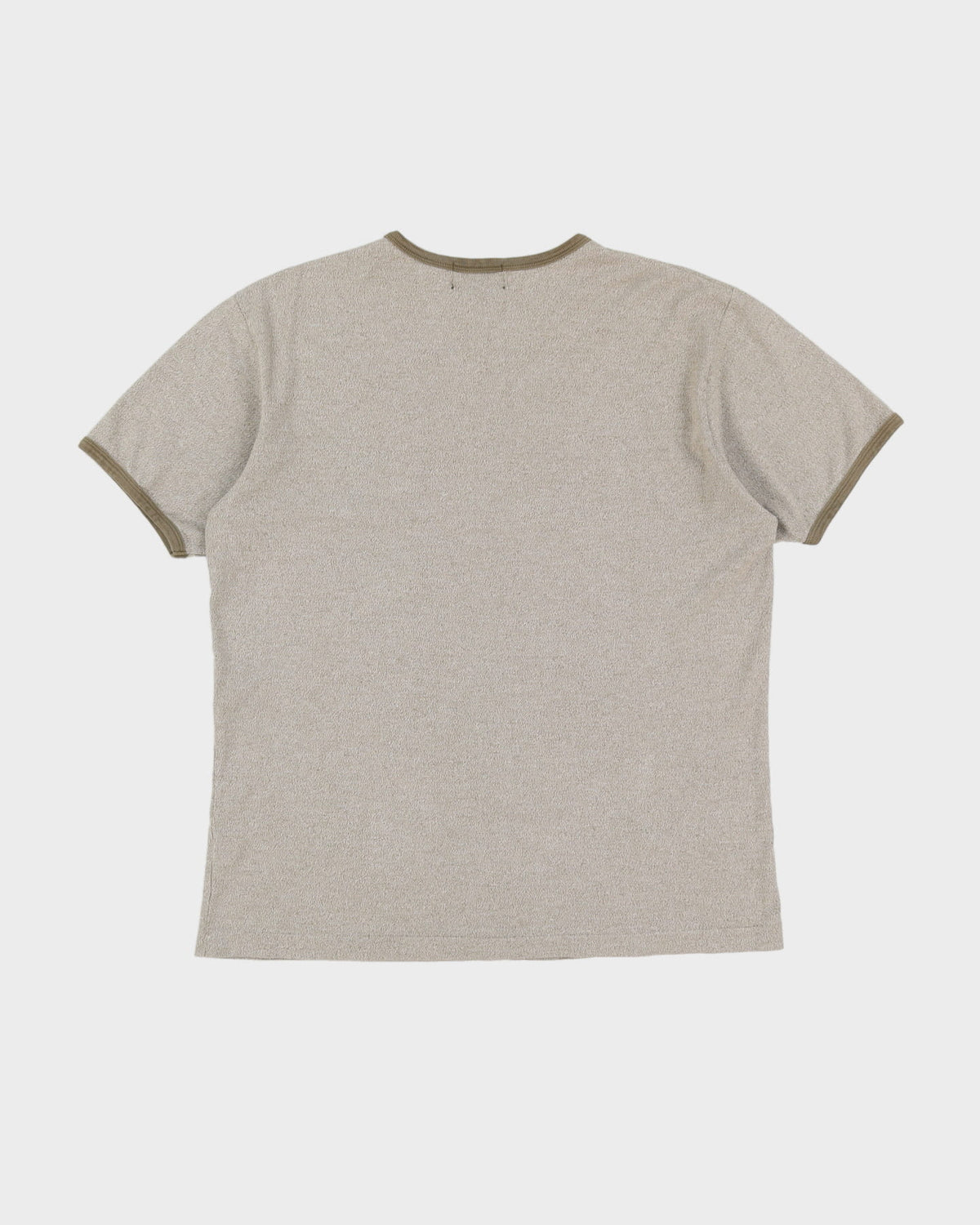 RRL Ralph Lauren Grey Ringer T-Shirt - L / XL