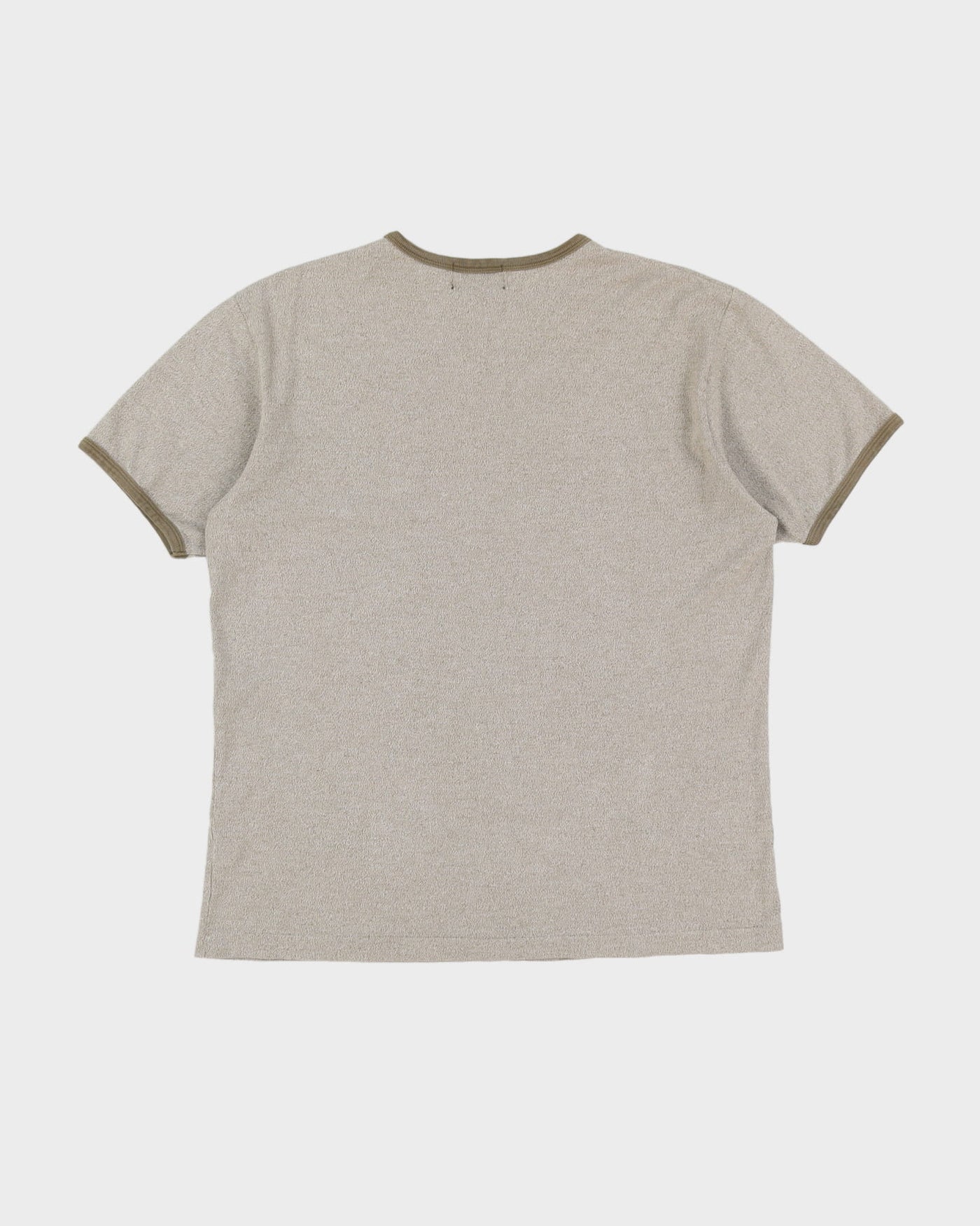 RRL Ralph Lauren Grey Ringer T-Shirt - L / XL