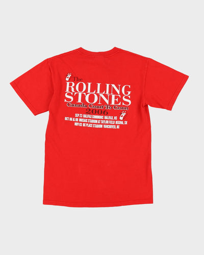 2006 The Rolling Stones Canada Tour Red Band T-Shirt - S
