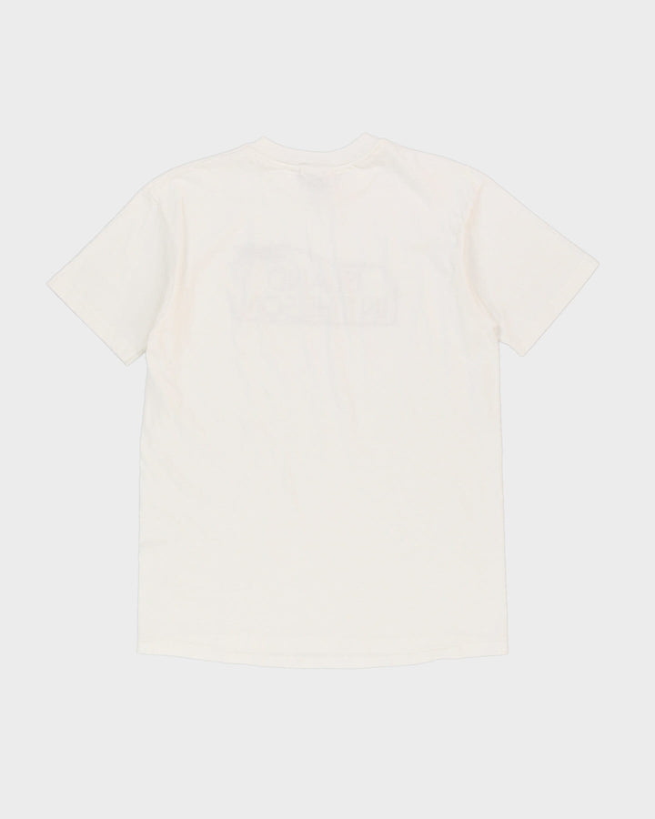 Vintage 90s Island In The Son White Single Stitch Graphic T-Shirt - M / L