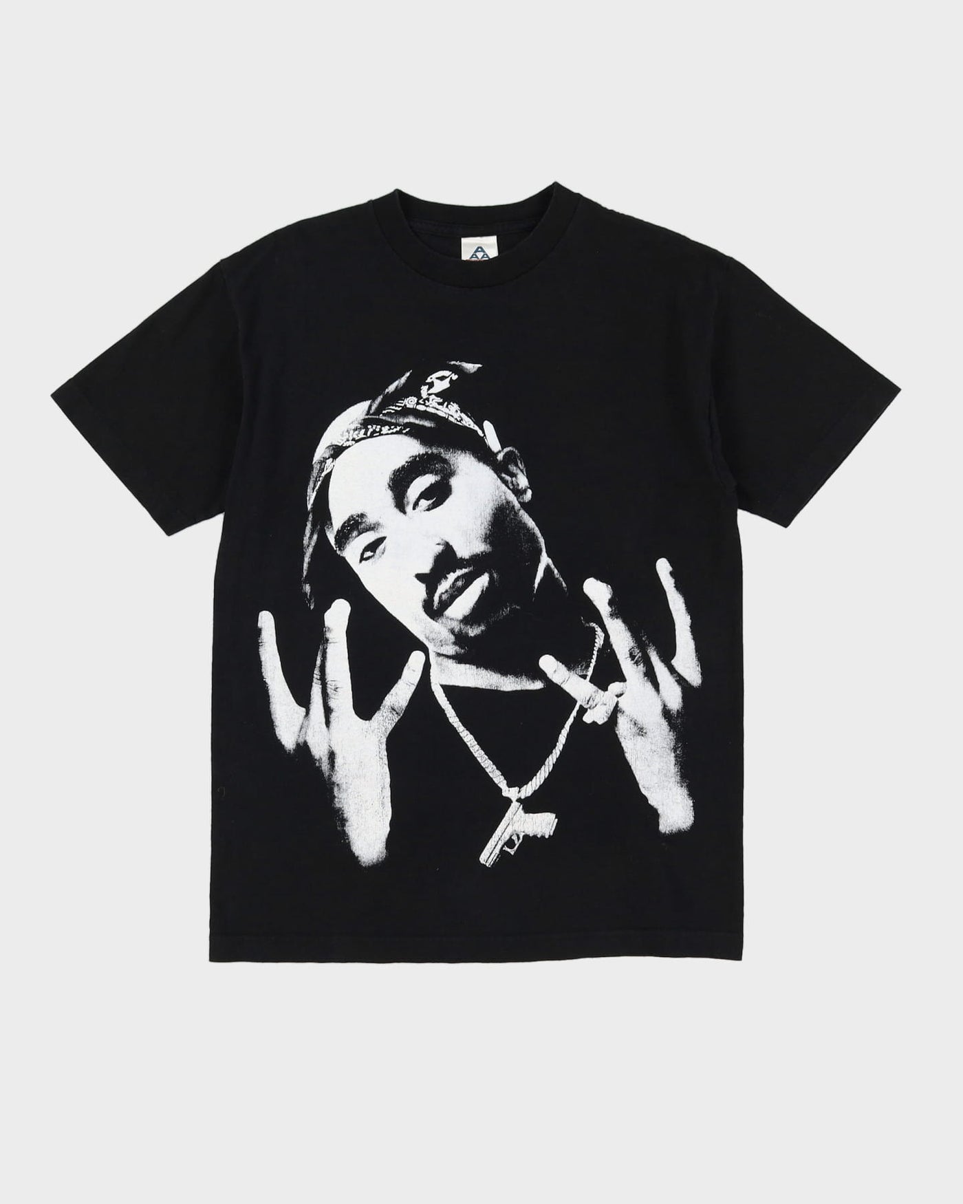 00s Tupac Black Graphic Band T-Shirt - M