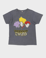 Vintage 1985-86 Thompson Twins Grey Single Stitch Graphic Band T-Shirt - M