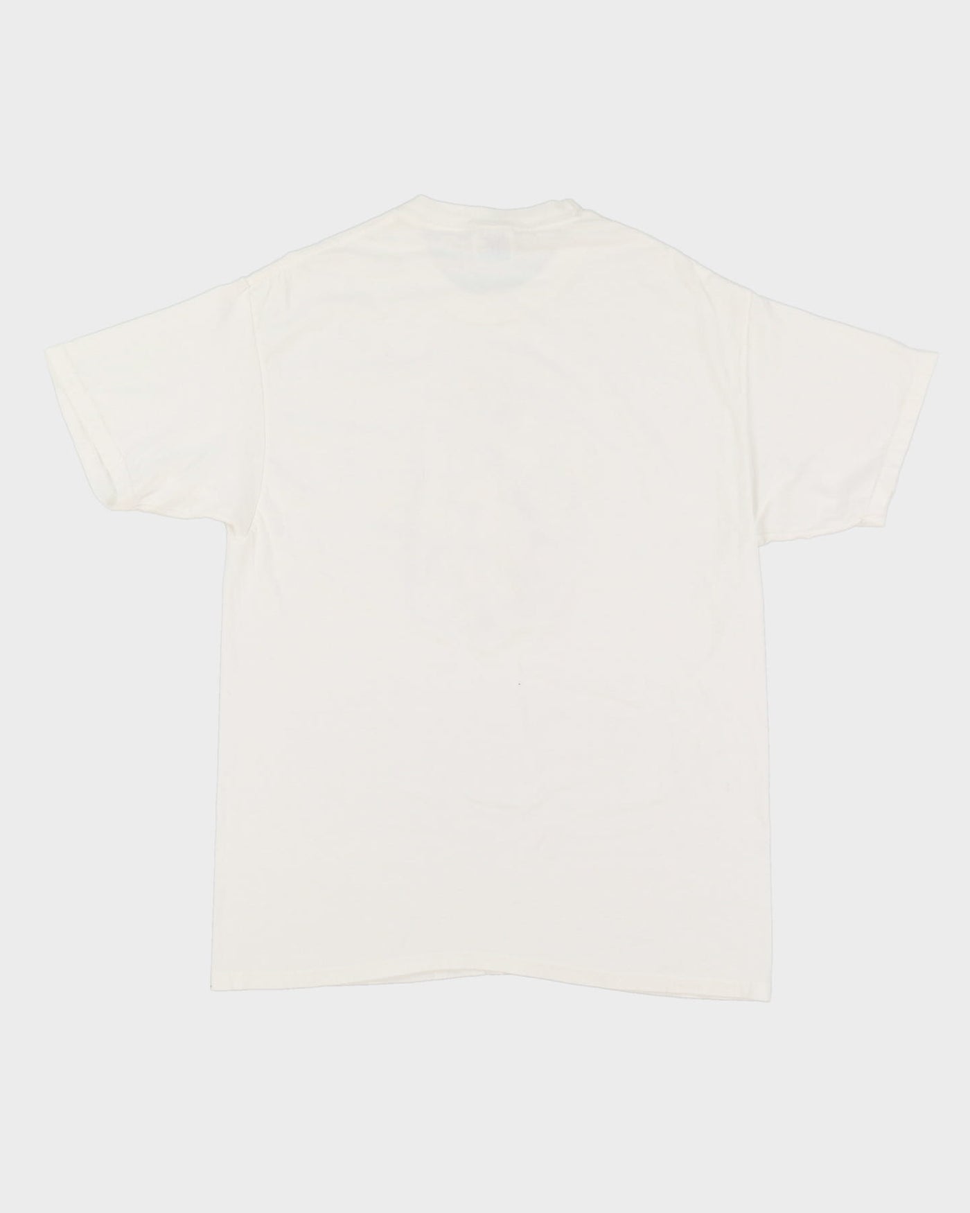 Vintage Floral Print White Graphic T-Shirt - M / L