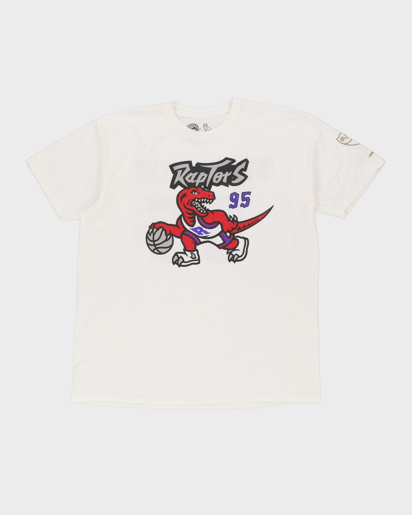 Drake Night OVO X Toronto Raptors 95 White Graphic T-Shirt - XL