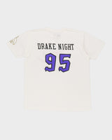 Drake Night OVO X Toronto Raptors 95 White Graphic T-Shirt - XL