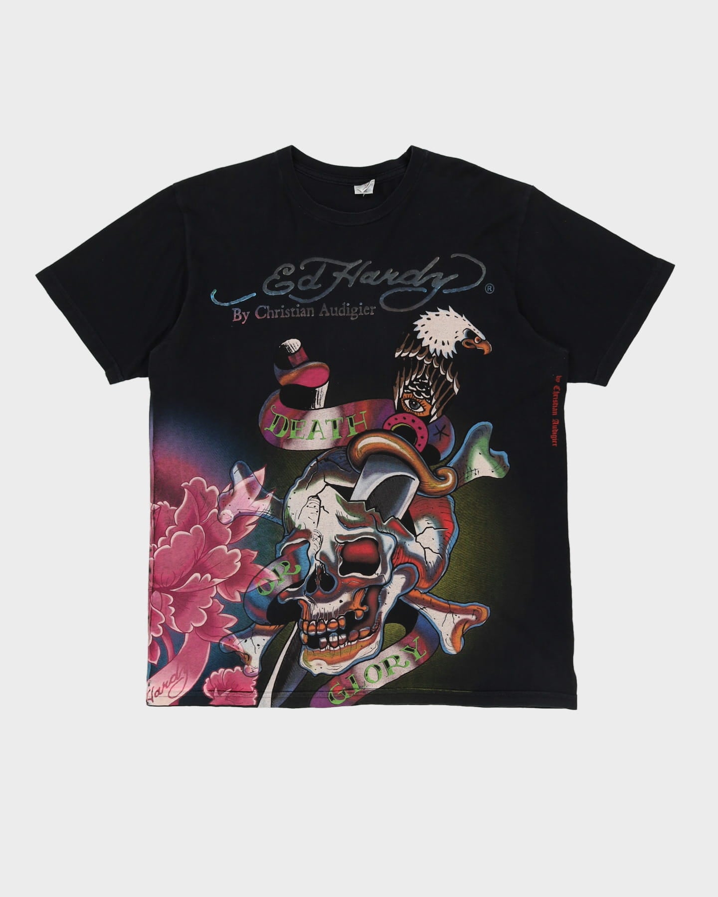 00s Y2K Ed Hardy Black T-Shirt - XL
