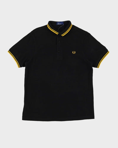 Fred Perry Black / Yellow Slim Fit Polo Shirt - L