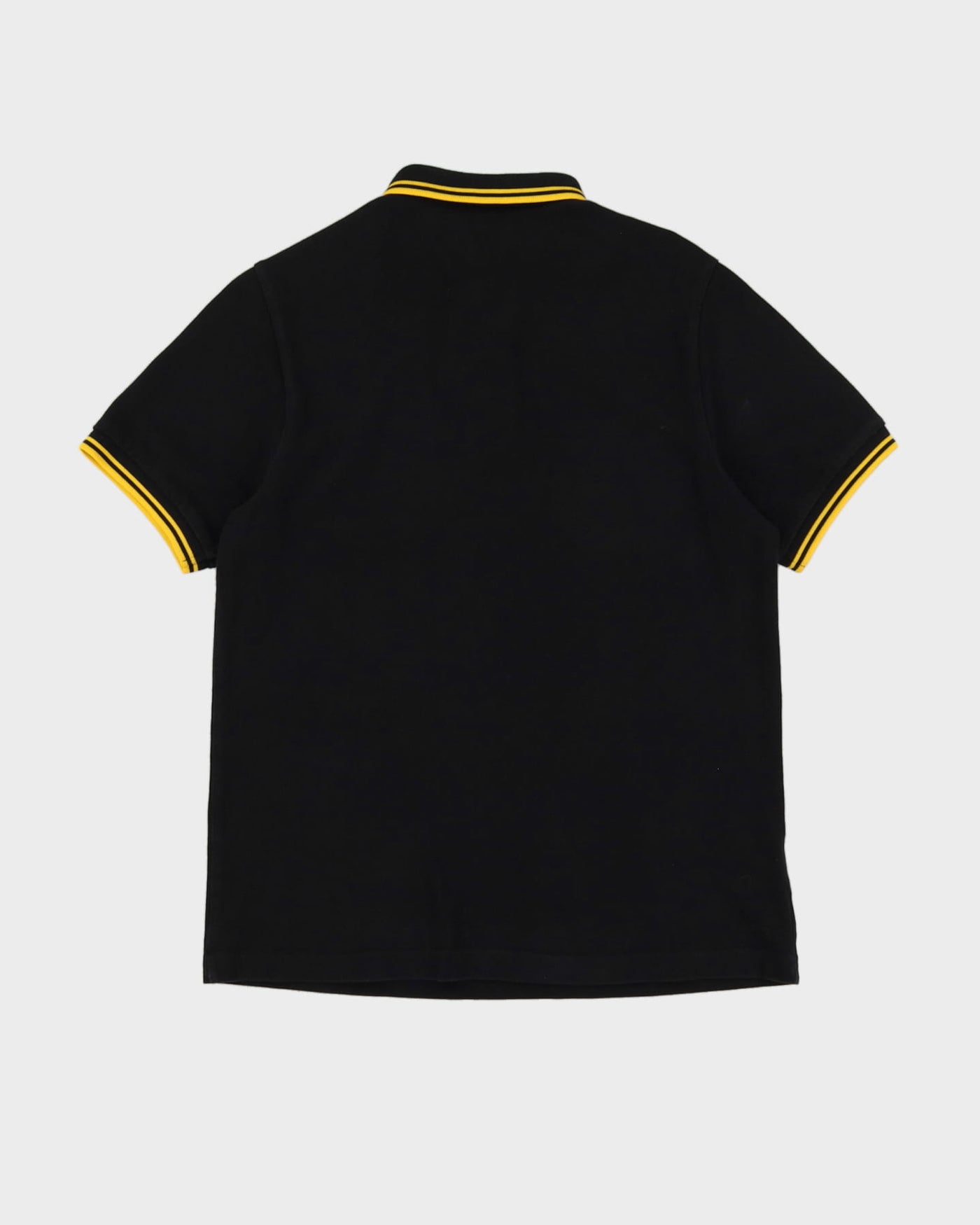 Fred Perry Black / Yellow Slim Fit Polo Shirt - L