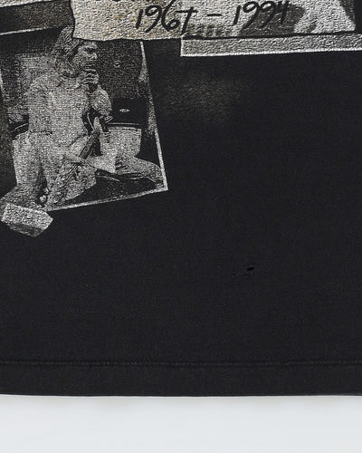 00s Kurt Cobain Memorial RIP Black Band Graphic T-Shirt - L