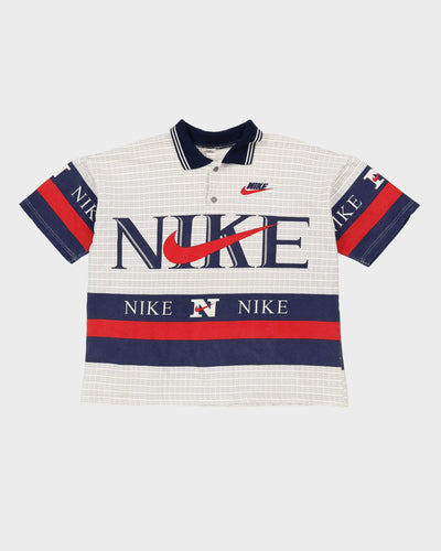 Vintage 90s Nike All Over Print Polo Shirt - XL