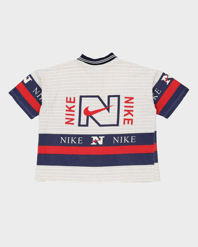 Vintage 90s Nike All Over Print Polo Shirt - XL